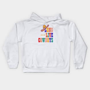 Cowboys - colorful typography Kids Hoodie